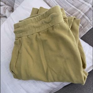 Mate the label pear colored joggers
